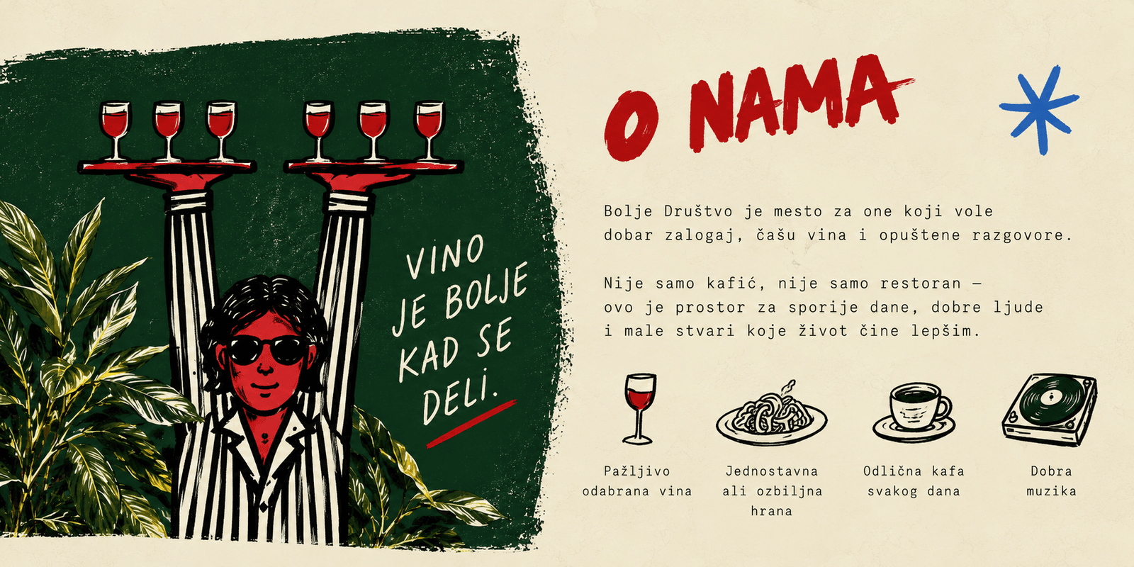 Bolje Društvo From story to menu, composition 1